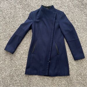 Calvin Klein Women's Dark Blue Trench Coat